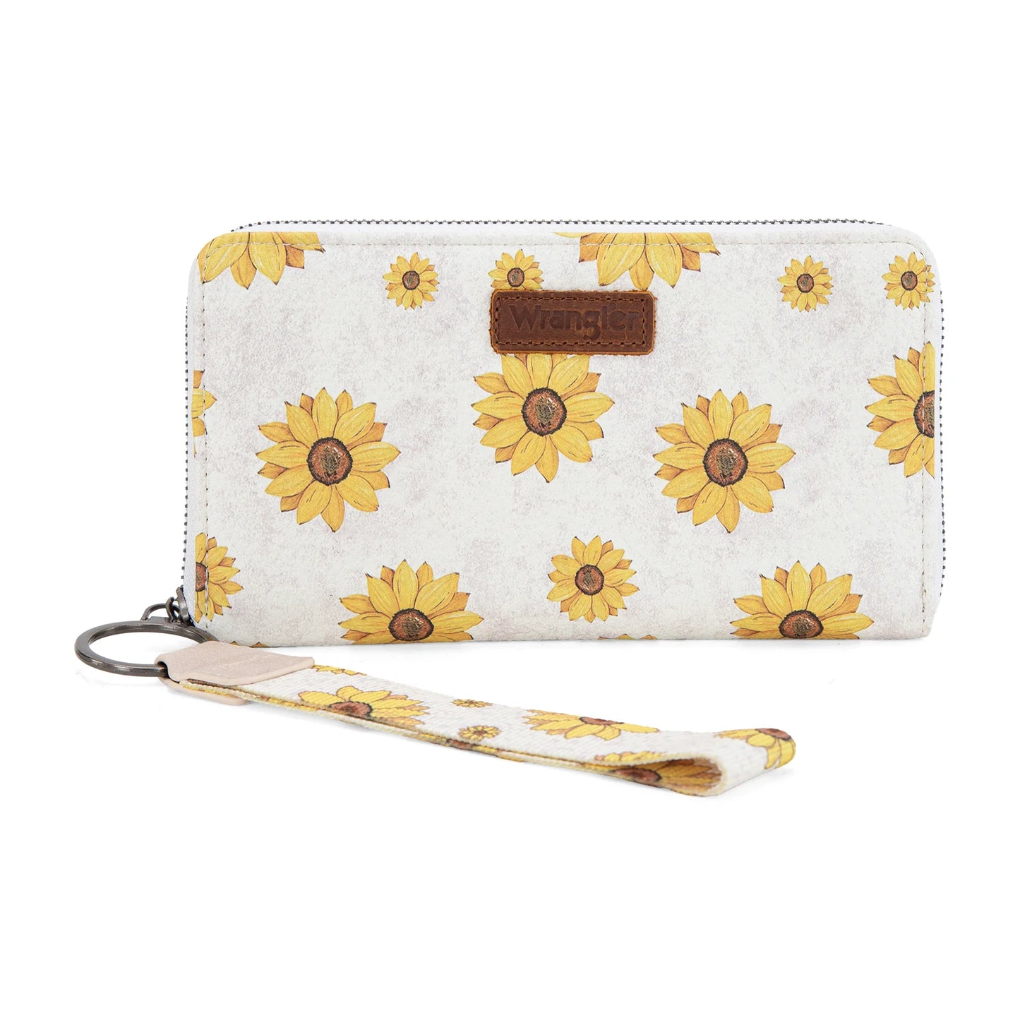 Wrangler Sunflower Print PU Leather Wallet-Beige