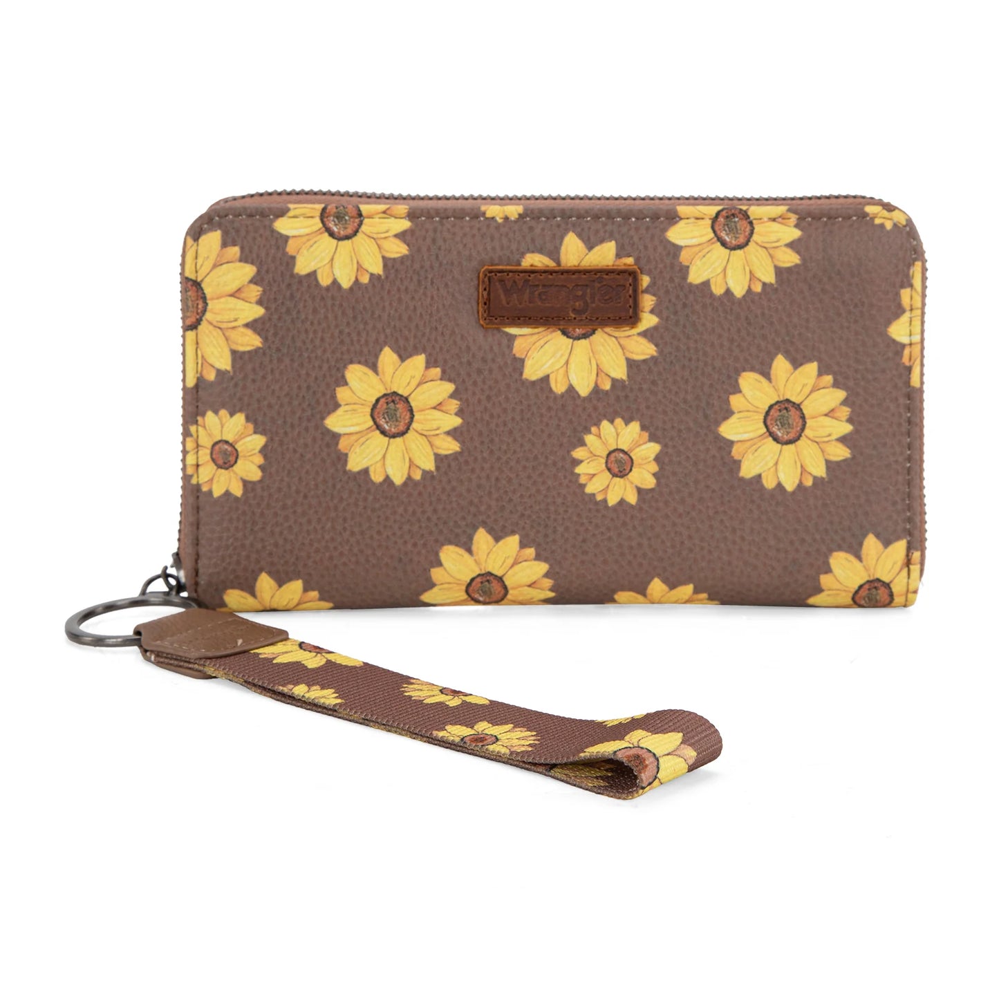 Wrangler Sunflower Print PU Leather Wallet-Khaki