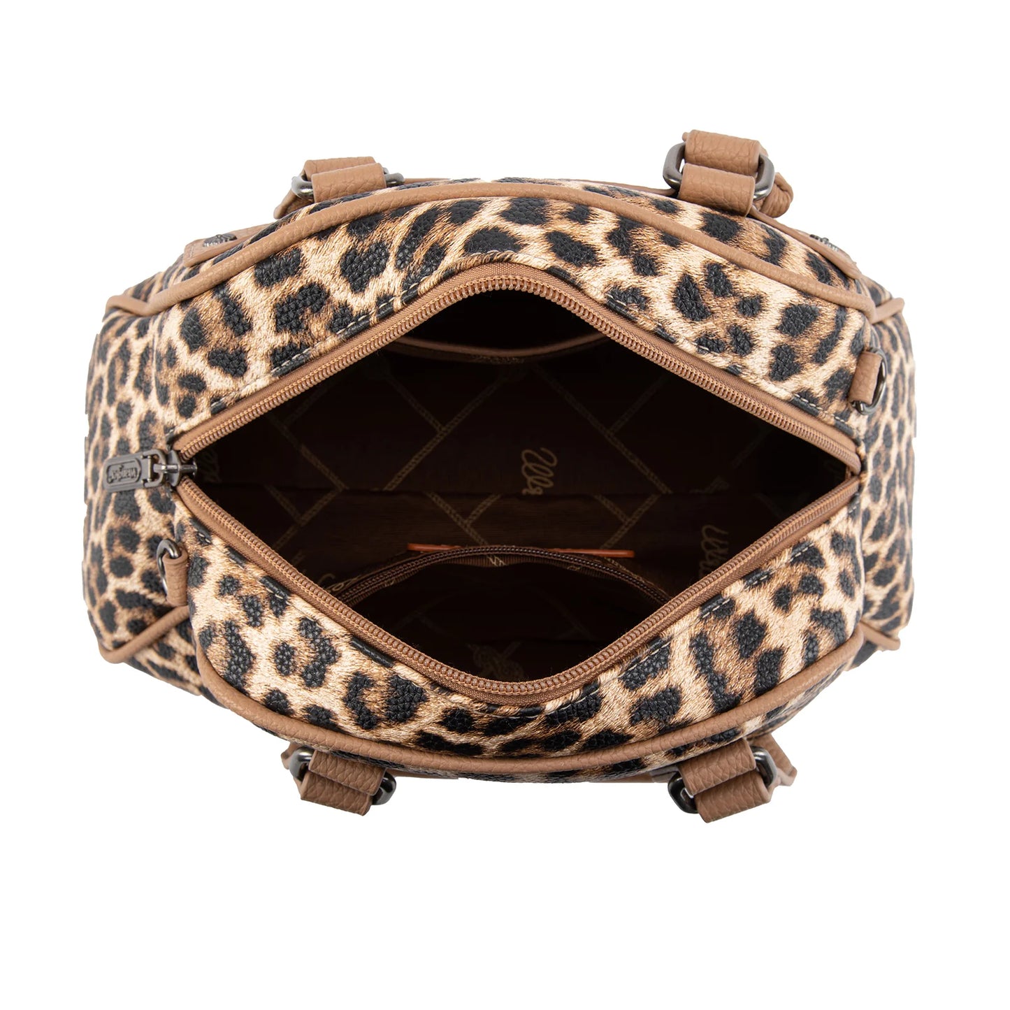 Wrangler Leopard Print Satchel Crossbody Bag