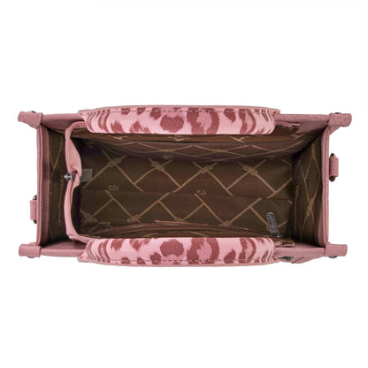 Wrangler Leopard Print Concealed Carry Tote/Crossbody - Pink