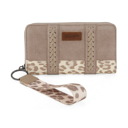 Wrangler Leopard Print Wallet -Tan