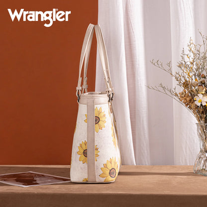 Wrangler Sunflower Print Tote Bag - Beige