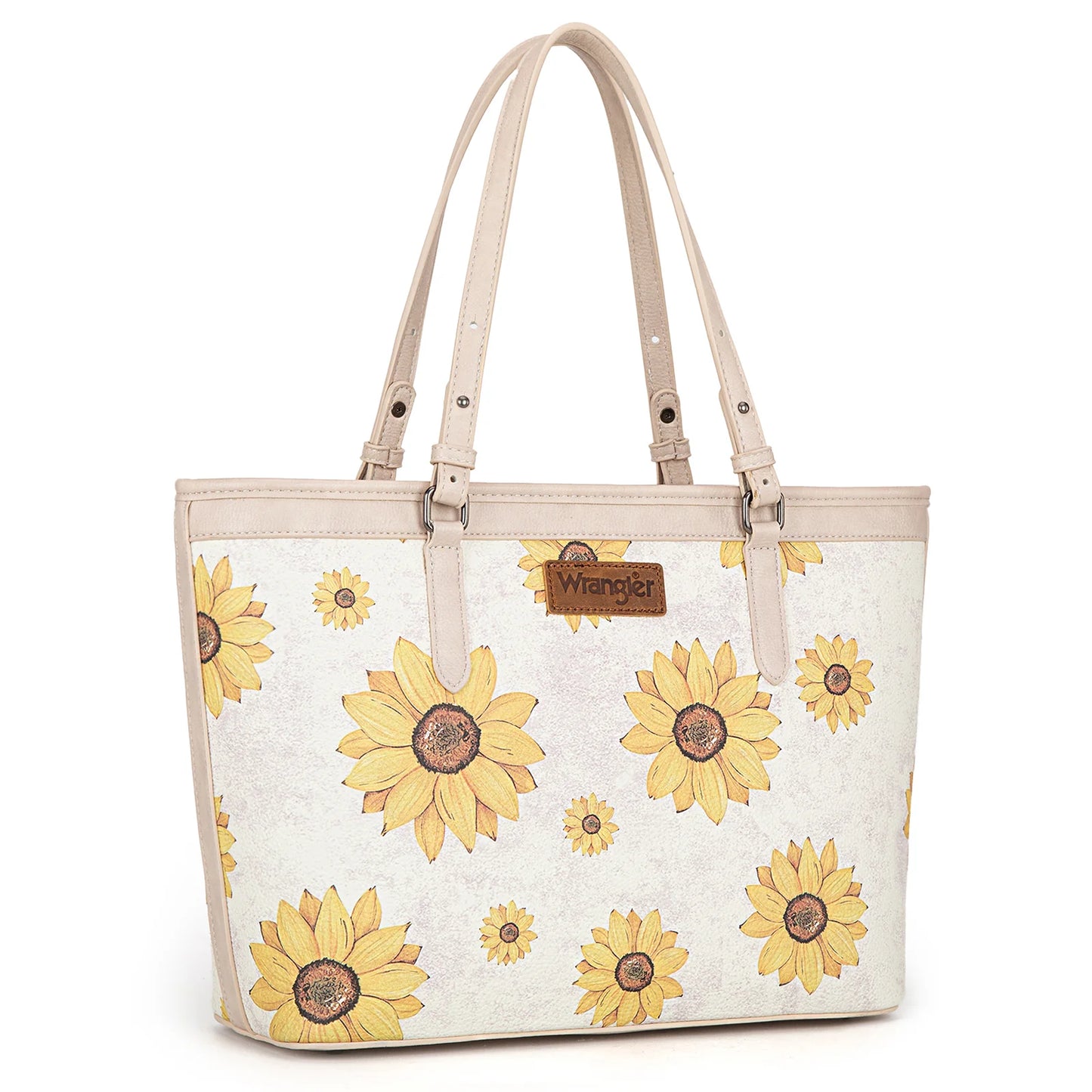 Wrangler Sunflower Print Tote Bag - Beige