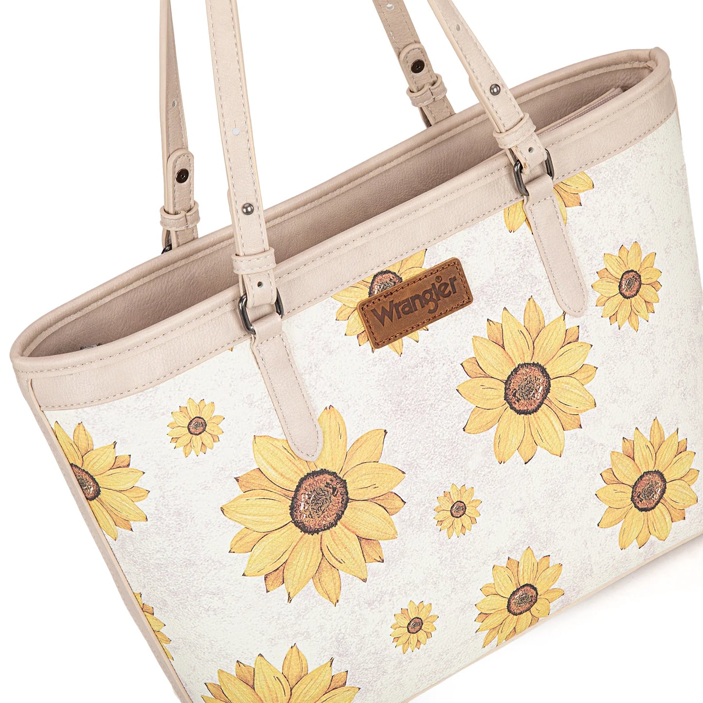 Wrangler Sunflower Print Tote Bag - Beige