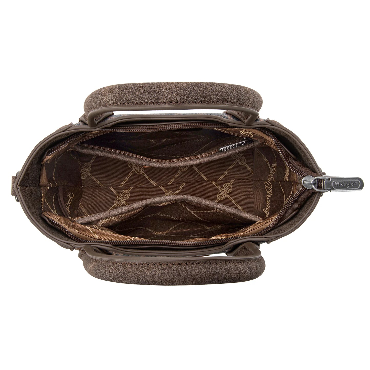 Wrangler Leopard Print Small Tote/Crossbody - Coffee