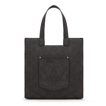 Wrangler Leopard Print Tote Bag - Black