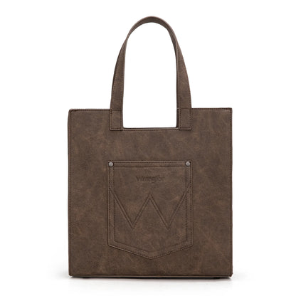 Wrangler Leopard Print Tote Bag - Coffee